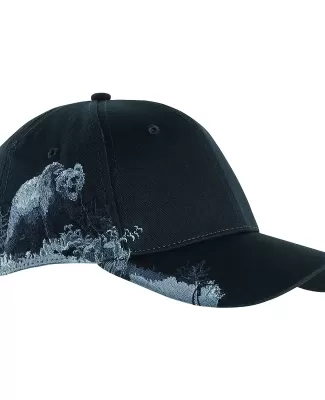DRI DUCK DI3319 Brushed Cotton Twill Grizzly Bear Cap CHARCOAL