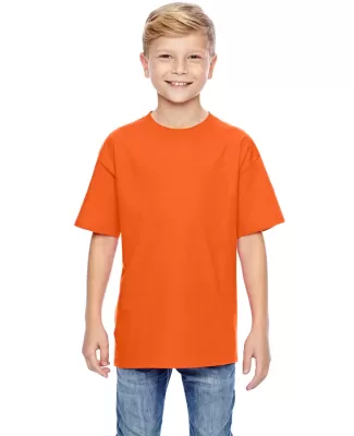 498Y Hanes Youth nano-T® T-Shirt in Orange