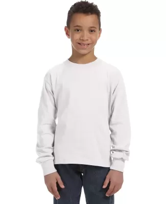 4930B Fruit of the Loom Youth 5 oz., 100% Heavy Co WHITE