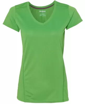 Gildan G47V Ladies Tech V-Neck T-shirt ELECTRIC GREEN