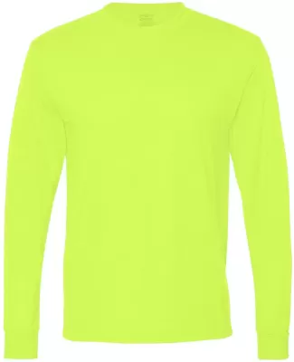 Jerzees 21MLR Dri-Power Sport Long Sleeve T-Shirt SAFETY GREEN