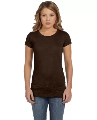 BELLA 8601 Womens Burnout T-shirt  BROWN