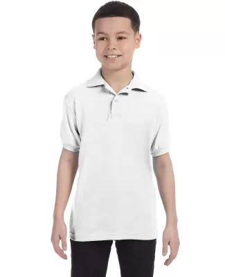 52 054Y Youth EcosmartÂ® Jersey Sport Shirt in White