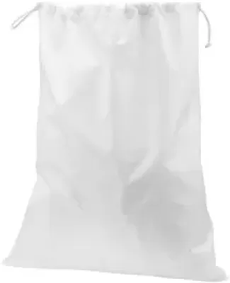 Liberty Bags 9008 Drawstring Laundry Bag WHITE