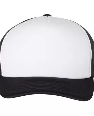Yupoong-Flex Fit 6320 Foam Trucker Cap with Curved BLACK/ WHT/ BLK
