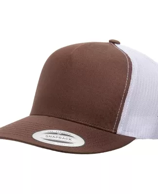 Yupoong-Flex Fit 6006 Five-Panel Classic Trucker C BROWN/ WHITE