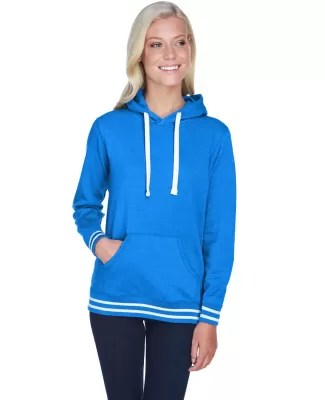 J America 8651 Relay Women's Hooded Pullover Sweat ROYAL