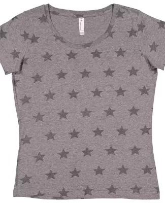 Code V 3629 Ladies' Five Star T-Shirt GRAN HTHR STAR