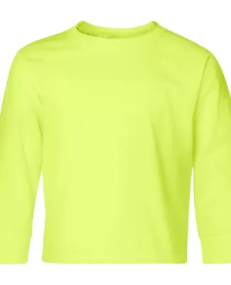 Jerzees 29BLR Youth DRI-POWER® ACTIVE Long-Sleeve SAFETY GREEN