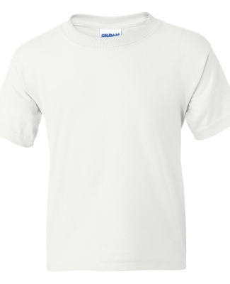 8000B Gildan Ultra Blend 50/50 Youth T-shirt WHITE