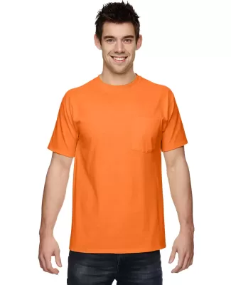 3930P Fruit of the Loom Adult Heavy Cotton HDT-Shi SAFETY ORANGE