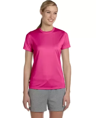 4830 Hanes Ladies' Cool DRI in Wow pink