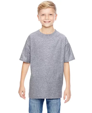 498Y Hanes Youth nano-T® T-Shirt in Light steel front view