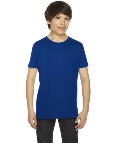 2201 American Apparel Unisex Youth Fine Jersey S/S LAPIS front view