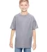 498Y Hanes Youth nano-T® T-Shirt in Light steel front view