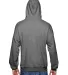 SF76R Fruit of the Loom 7.2 oz. Sofspun™ Hooded  CHARCOAL HEATHER back view