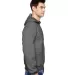 SF76R Fruit of the Loom 7.2 oz. Sofspun™ Hooded  CHARCOAL HEATHER side view