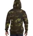3969 Code V Camouflage Pullover Hooded Sweatshirt  GREEN WOODLAND back view