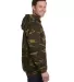 3969 Code V Camouflage Pullover Hooded Sweatshirt  GREEN WOODLAND side view