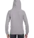 J America 8836 Women's Sueded V-Neck Hooded Sweats OXFORD back view