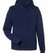 J America 8879 Unisex Gaiter Pullover Hooded Sweat NAVY front view