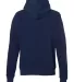 J America 8879 Unisex Gaiter Pullover Hooded Sweat NAVY back view