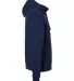 J America 8879 Unisex Gaiter Pullover Hooded Sweat NAVY side view