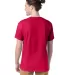 5280 Hanes Heavyweight T-shirt in Athletic crimson back view