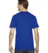 2001 American Apparel Fine USA Made Jersey Tee in Royal blue back view