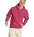 P170 Hanes® PrintPro®XP™ Comfortblend® Hooded in Heather red front view