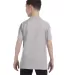 5450 Hanes® Authentic Tagless Youth T-shirt in Light steel back view