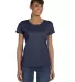 Fruit of the Loom Ladies Heavy Cotton HD153 100 Co J NAVY front view