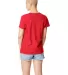 Hanes Ladies Nano T Cotton T Shirt SL04 in Athletic red back view