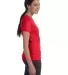 Hanes Ladies Nano T Cotton T Shirt SL04 in Athletic red side view