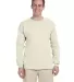 G240 Gildan Ultra Cotton Long Sleeve T-shirt NATURAL front view