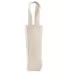1725 Liberty Bags - Single Bottle Wine Tote NATURAL front view
