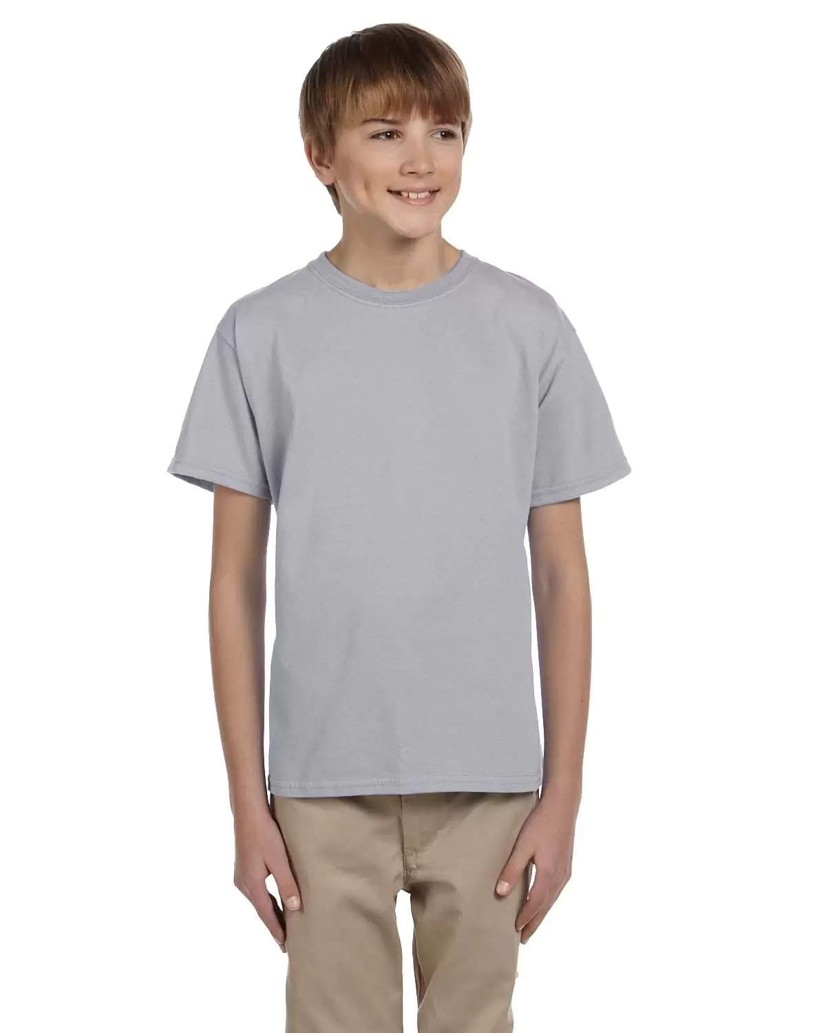 3931B Fruit of the Loom Youth 5.6 oz. Cotton T-Shirt Heather - From $2.56